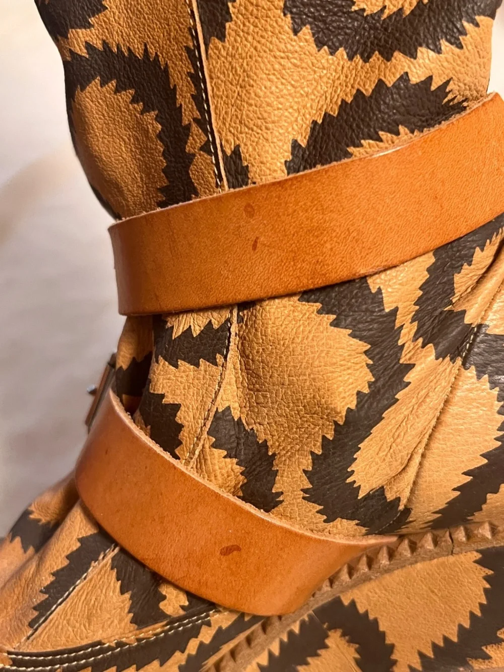 Vivienne Westwood Pirate Clomper Squiggle Bondage Platform Boots